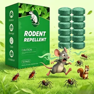 12 - Pack Popular Natural Rodent Repellent Balls! Infused with peppermint and lemon oil, these balls effectively deter squirrels, rats, spiders, and other pests. Safe, long - lasting, and easy - to - use for both indoor and outdoor applications.