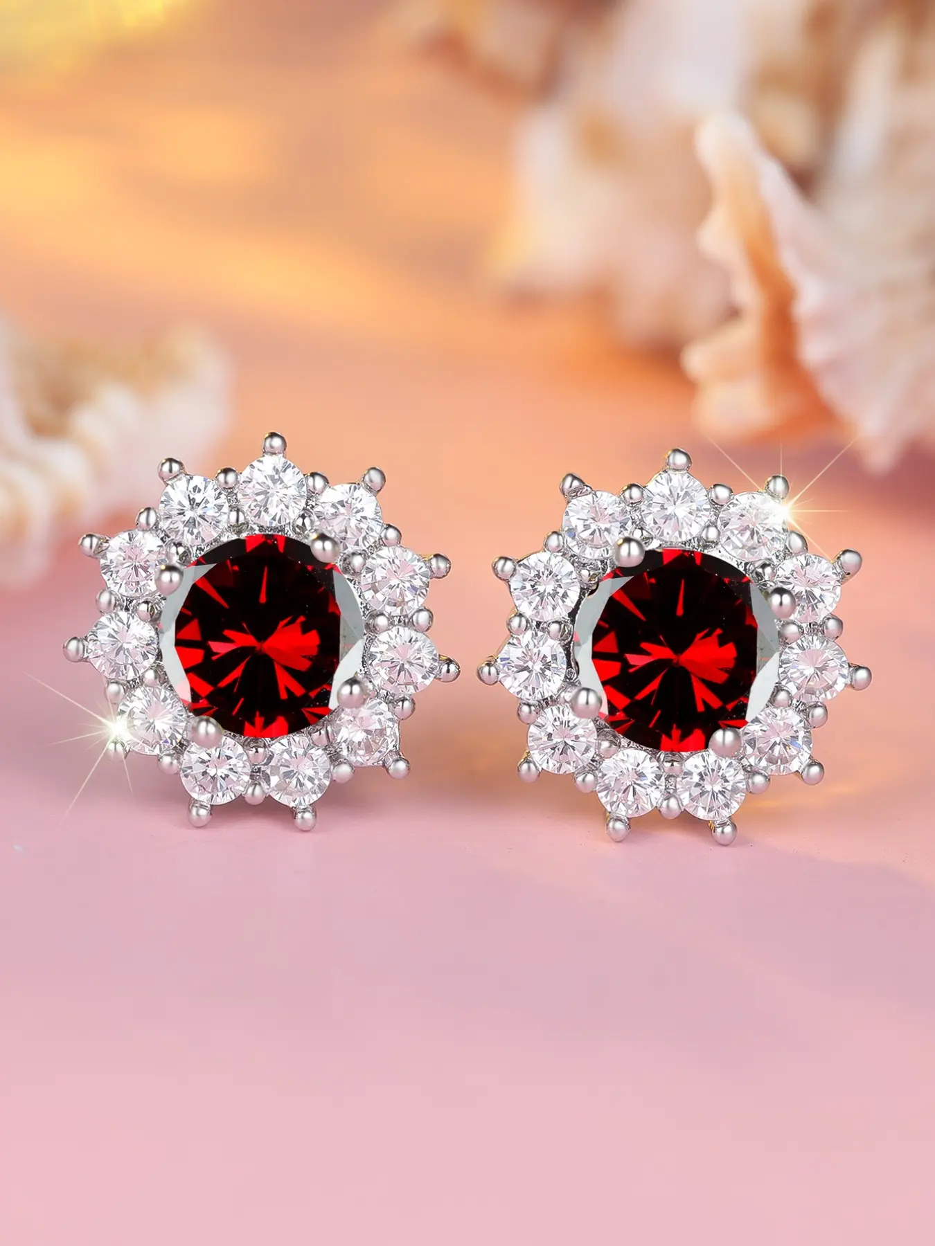 Grand Zircon Sunflower Earrings, Luxurious Romantic Bohemian Style, Perfect for Parties, Weddings, Valentine's Day, Anniversary