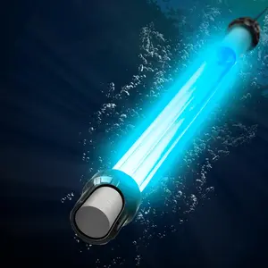 【Cold Plunge Water Clarifier】55W Pond UV Light for 500-5000 Gallon, Aquarium UV Light, UV Water Clarifier for Pond, Cold Plunge, Koi Pond, Aquarium, Swimming Pool and Fish Tank for Algae Control
