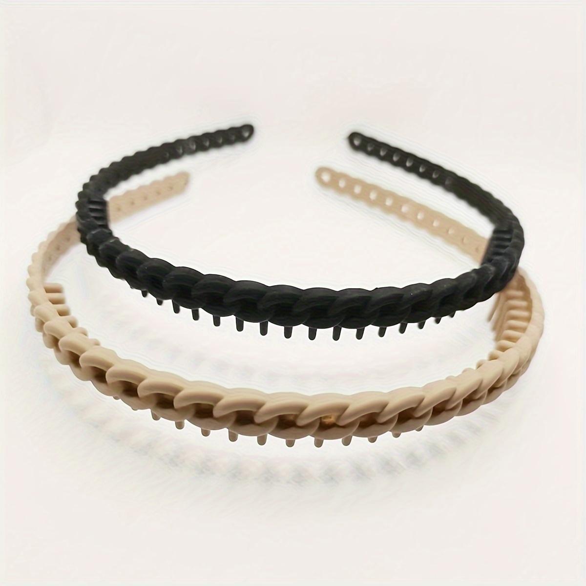 2 Toothed Hair Ties, Non-slip Headbands for Face Washing and Styling, Sweet and Versatile Non-slip Hair Hoops, Bangs and Broken Hair Clips, and Hair Accessories.