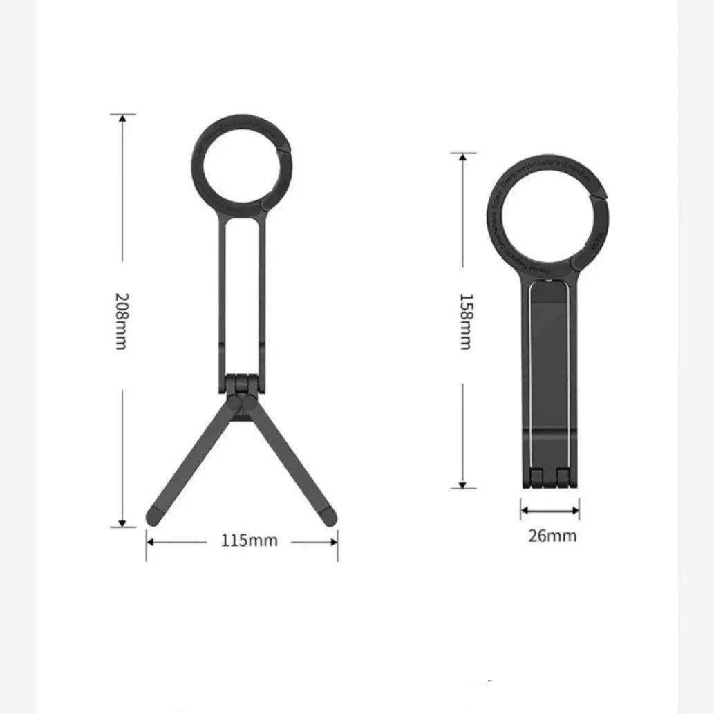 Climbing Buckle Magnetic Phone Mount Desktop Foldable Stand Portable 360 °     Rotating Holder for TikTok Live Streaming Photography Office Home