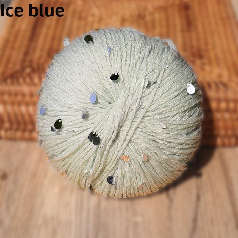 Water drop sequin yarn, Basolan wool yarn, fashionable hand-woven yarn ball, combed and shiny
