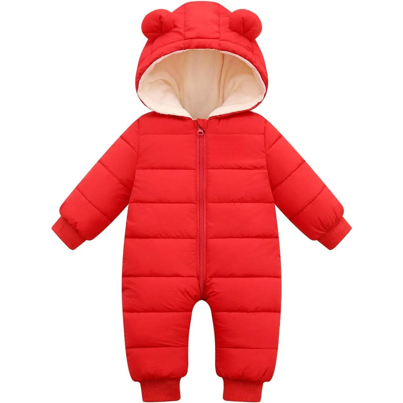 Baby Snowsuit Winter Coat Warm Hoodie Romper Puffer Jacket