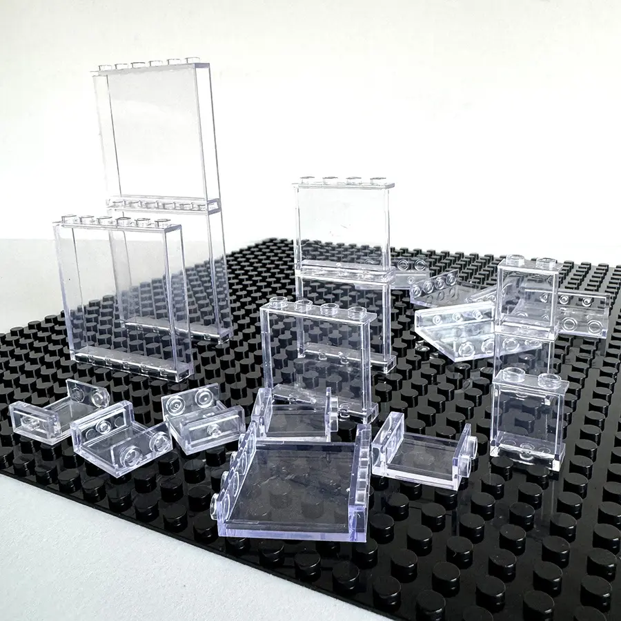 35pcs Brick Window Glass House Wall Panel 87552 60581 59349 Build Brick Accessories Parts Assembles Particles