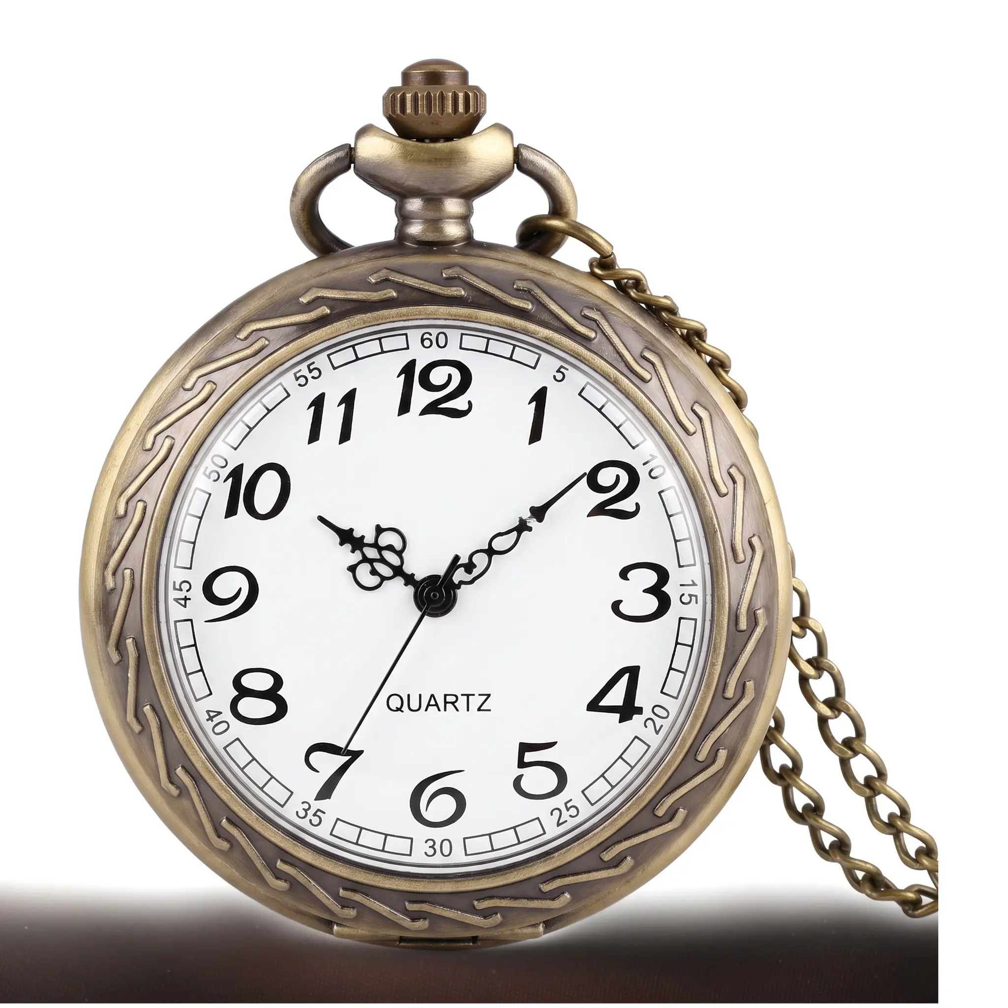 Vintage Eagle Pocket Watch For Men Retro Nostalgic Engraved Quartz Movement Alloy Case Round Dial Everyday Essential Gift