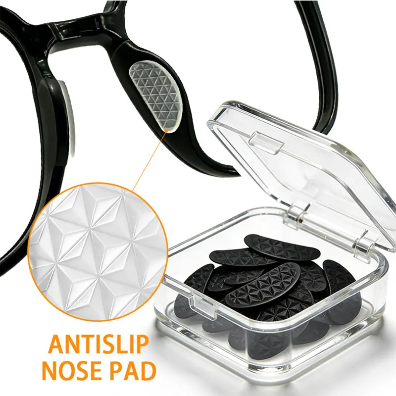 10 Pairs Anti-Slip Silicone Eyeglass Nose Pads, Nose Bridge Pads for Eyeglasses and Sunglasses, Non-Slip Glasses Accessories, Glasses Nose Grips Non Slip