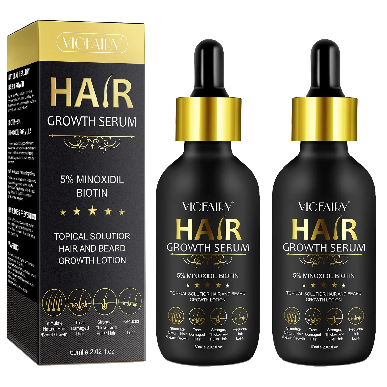 Hair Care Serum, 1/2 Counts Nourishing Scalp Care Essence with Dropper, Hair Care & Styling Product for Men & Women Daily Use
