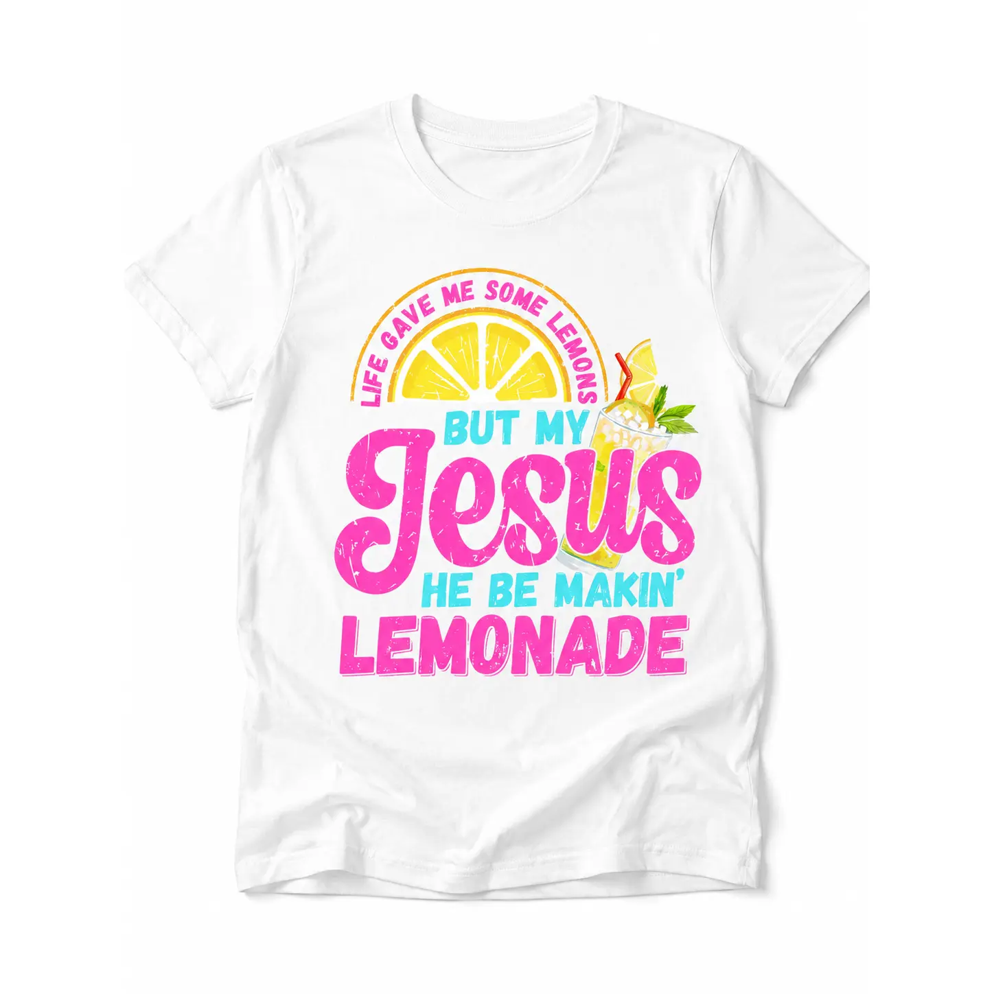 Life Gave Me Some Lemons, But My Jesus, He Be Makin' Lemonade, Jesus Lemonade, Lemonade Tee, Child of God, Faith Apparel- Hnh Design Apperal