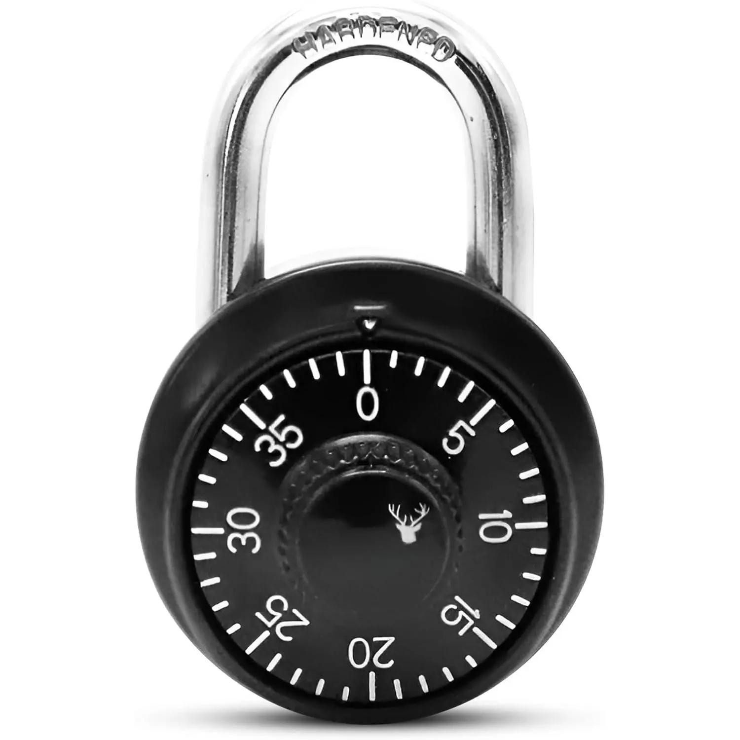 Black Combination Lock, Keyless, Spin Dial for Locker, School, Gym, Office