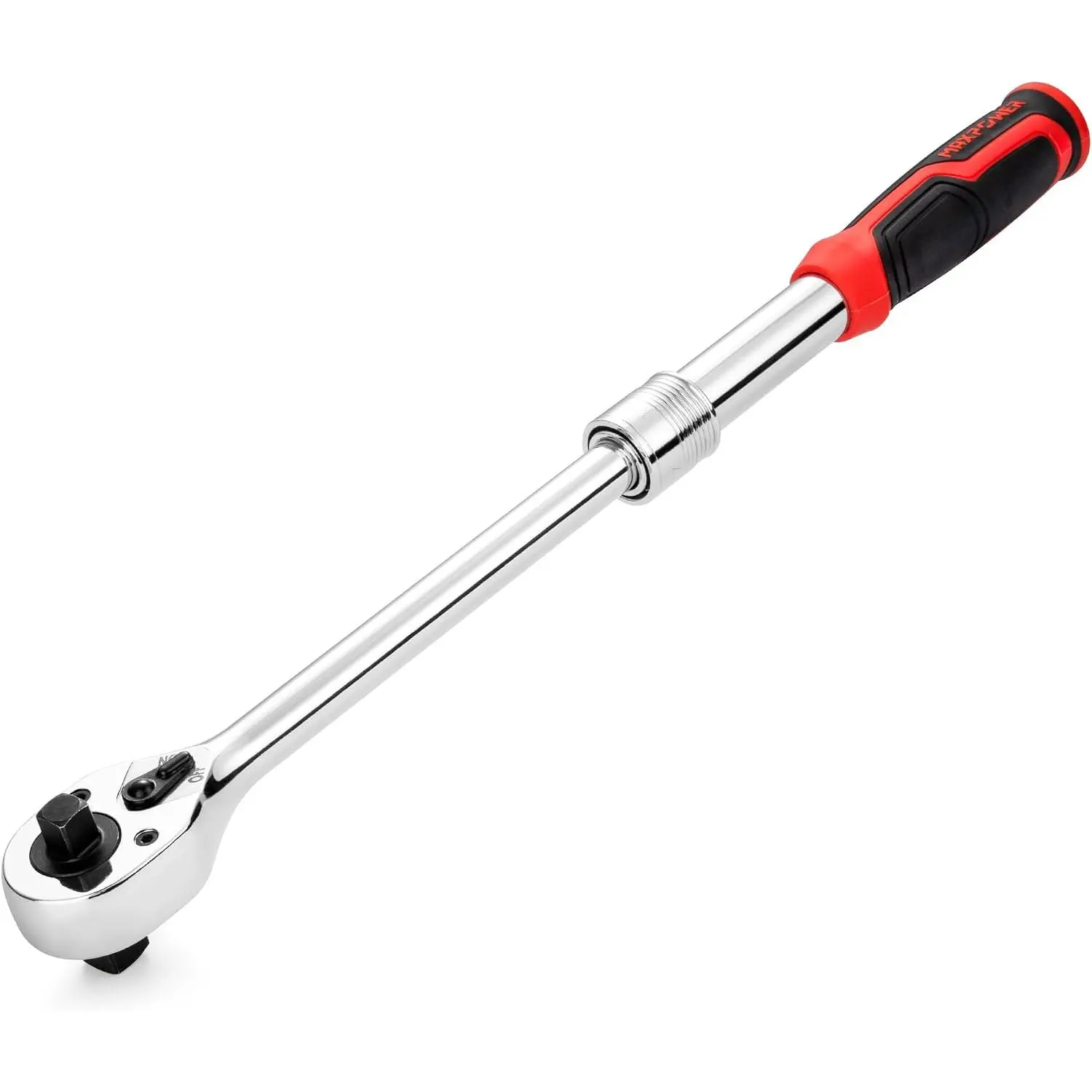 Extendable Ratchet Wrench, 1/2" & 3/8"  Drive Ratchet Handle, Quick Release 72- Reversible Ratcheting, Extendable Handle 10.8" to 16.4"