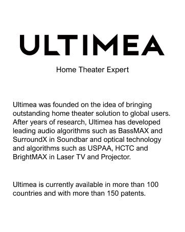 ULTIMEA Nova S80 5.1.2ch 360° Dolby Atmos Home Theater: Soundbar & Subwoofer with BassMX, 3D Surround Sound for Home, Parties & Gaming. Supports 4K HDR, HDMI eARC, Bluetooth & Smartphone Connectivity.