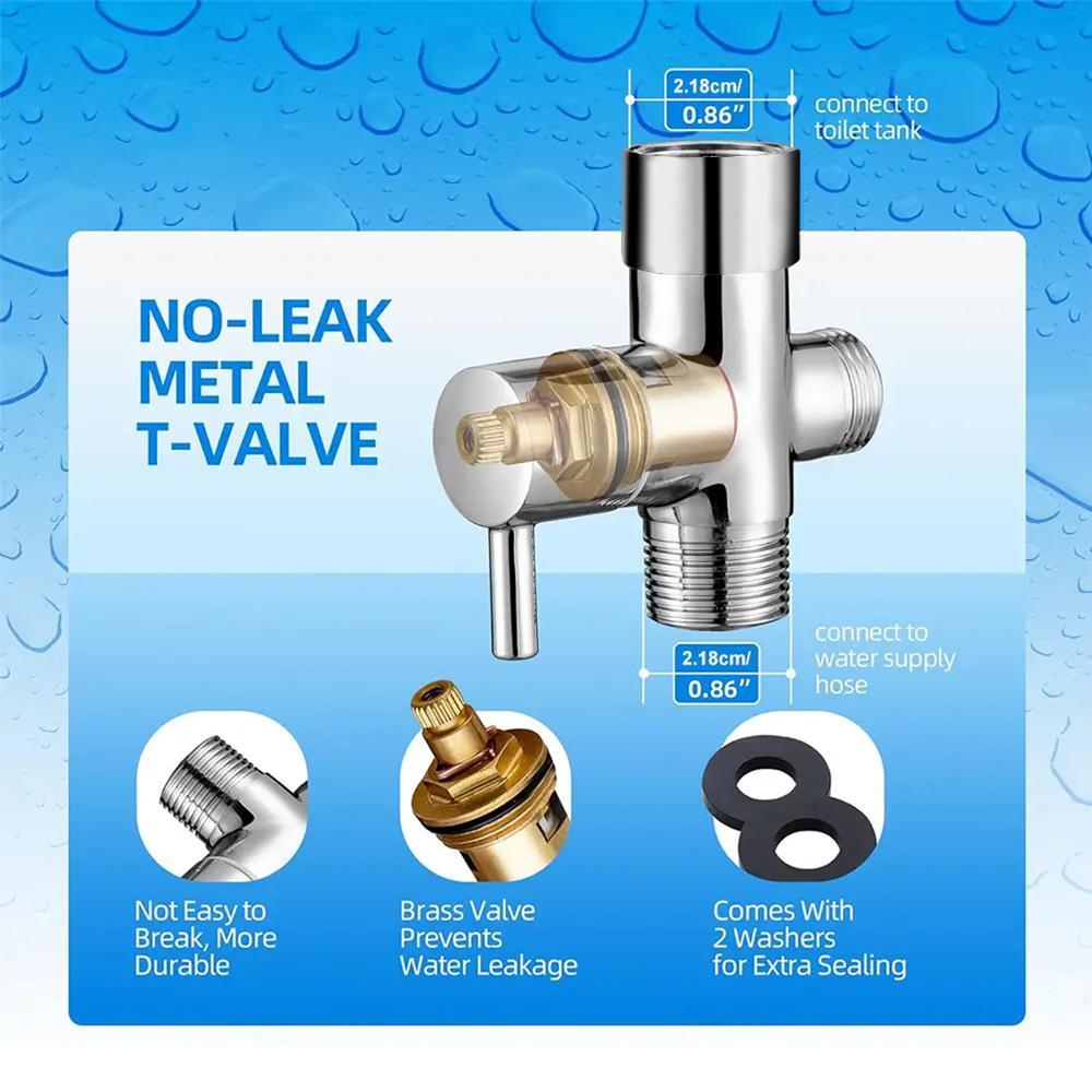 1pack Handheld Toilet Bidet Sprayer, Adjustable Water Pressure Control Bidet Hose, Stainless Steel Bathroom Fixtures for Feminine Wash, Baby Wash, Toilet Bidet Attachment（1）