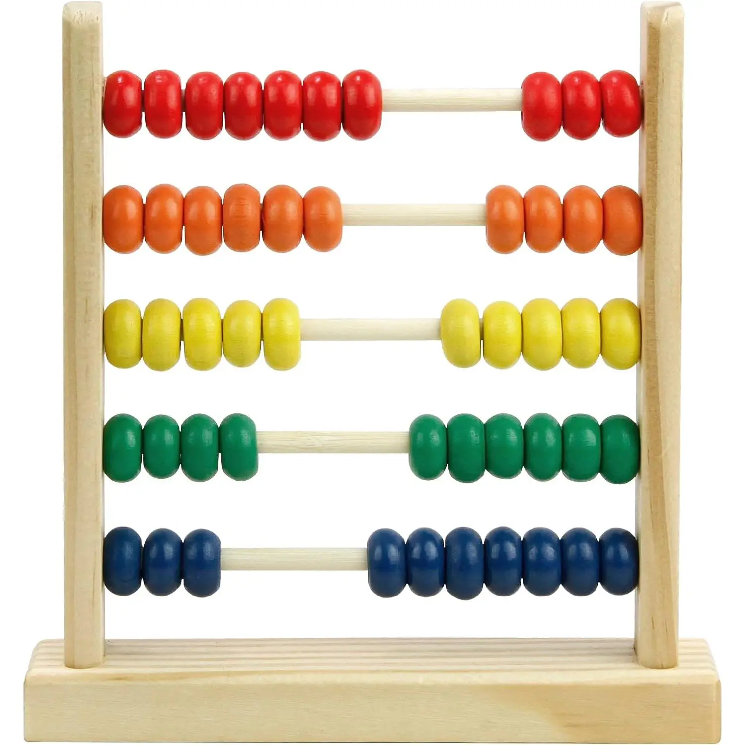 Wooden Abacus for Kids Math - 50 Beads Counting Toy, Multi-Color Counters for Kids 3-5, Counting Toys for Preschool Learning & Development, Develops Coordination, Motor Skillsfidget toys