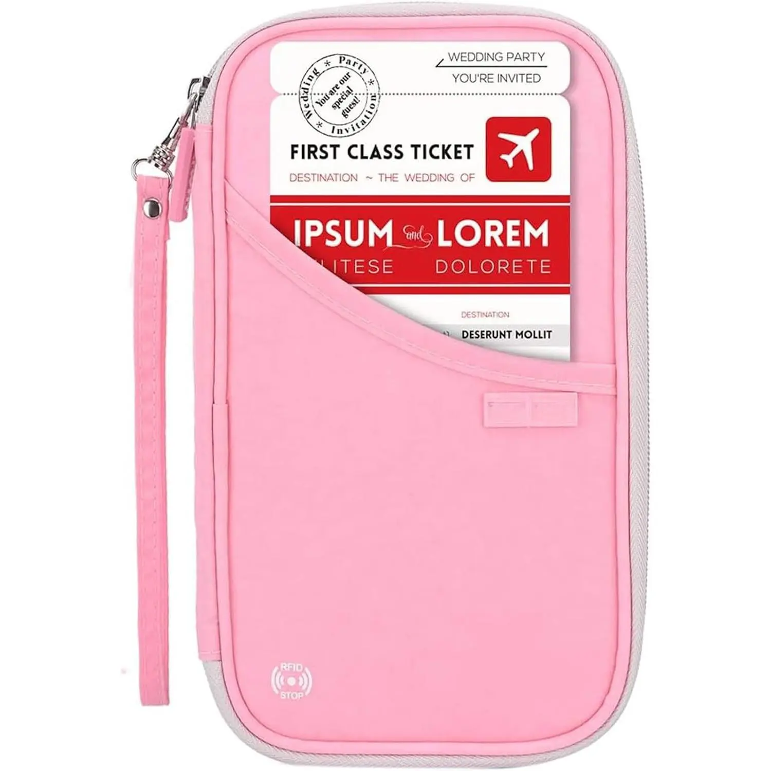 Passport Holder Travel Wallet - Family Passport Holder of 4, RFID Blocking Passport Wallet for Men Women, Travel Essentials for Flying ()