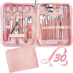 Manicure Set 30 in 1 Nail Clipper set,  nail clippers, fingernail & toenail clippers, Manicure Tools, pedicure tools, Suitable for Travel Manicure Kit, Nail Set Kit With Everything Profe