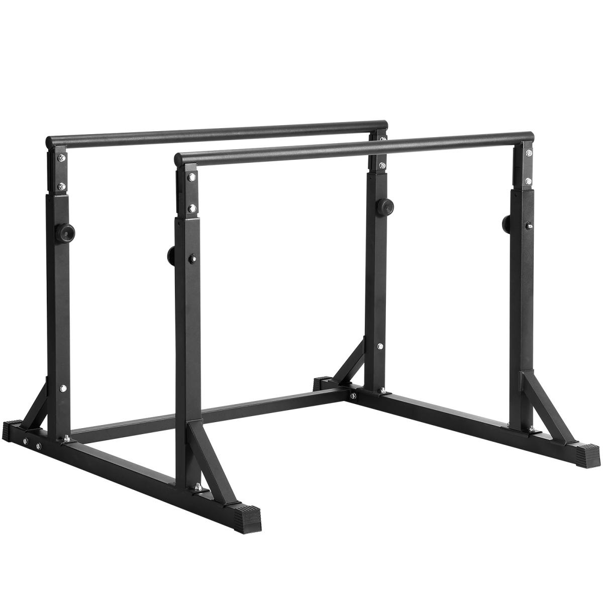 [Fahuac] Dip Bar 800 lbs Capacity, Heavy Duty Dip Stand Station with Adjustable Height 37"-49", Foam Padded Non-Slip Handles, Parallel Bars for Strength Training Home Gym