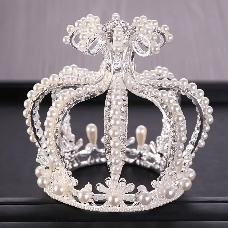 Vintage Rhinestone Crown Headband, Crystal Party Festival Performance Crown, Bride Wedding Hair Accessory, Elegant Hair Band