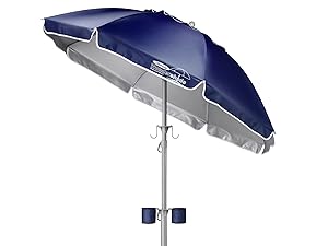 Ultimate Portable Sun Shade Umbrella – Lightweight Adjustable Outdoor Patio & Beach Umbrella with Tripod Base (Blue)