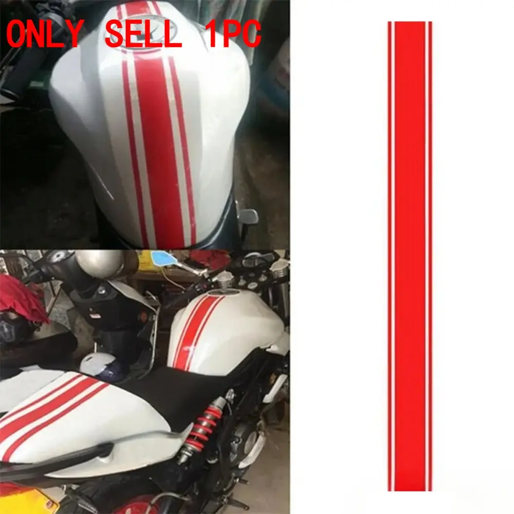 1-piece 19.69-inch geometric line motorcycle fuel tank sticker, Motorcycle Stickers, multiple colors available, waterproof and wear-resistant, sunproof and fade-resistant, suitable for motorcycle fuel tanks, vehicle modification enthusiasts