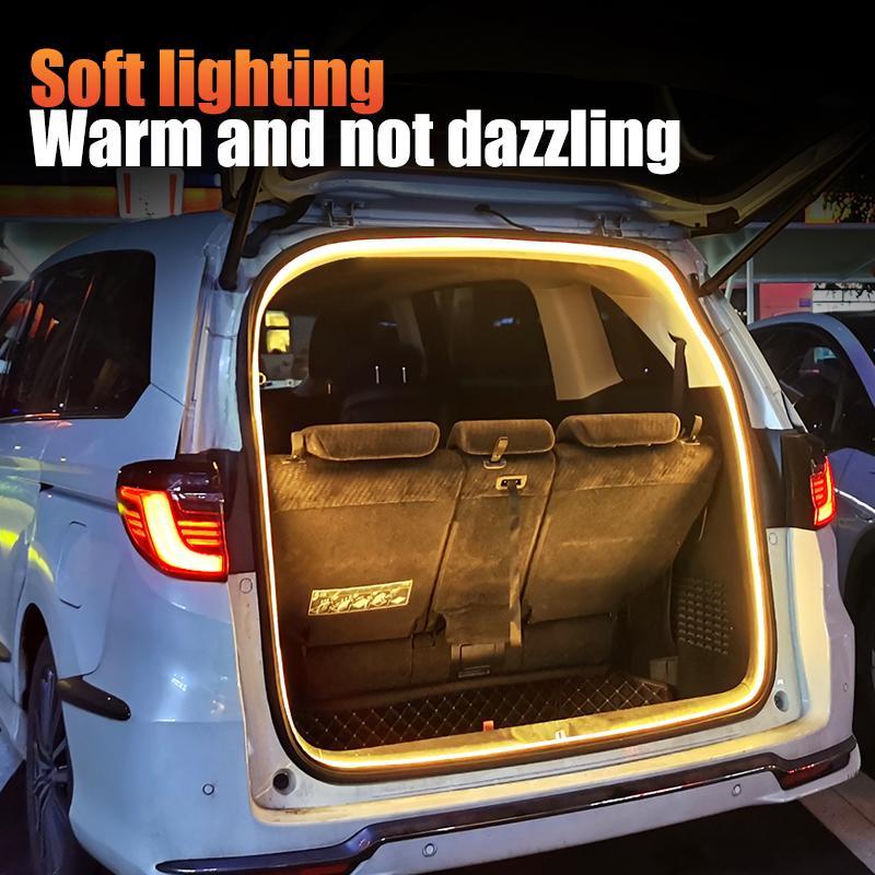 Car Trunk LED Ambient Light, Multifunctional Automatic Sensor Trunk Decorative Light, Universal Car LED Light Bar for Car Decoration, Car Interior Lighting