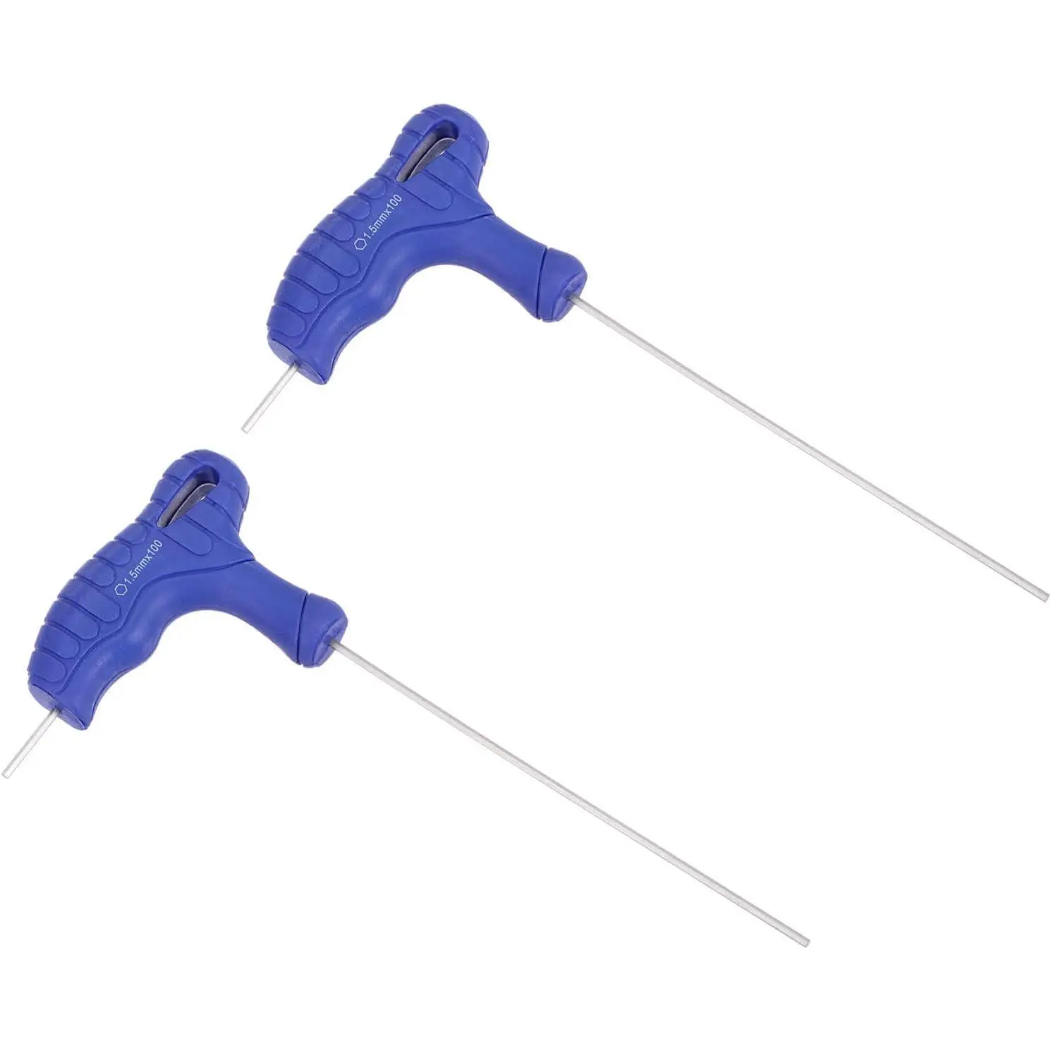 1.5mm Hex Key T-Handle  End Wrench Spanner, Metric CR-V Steel 2 count