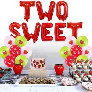 1Set Berry Sweet Baby Shower Decorations A Berry Sweet Baby is On the Way Balloon Banner Decorations Blueberry Baby Shower Decor for Boy Spring Summer Fruit Newborn Party Gender Reveal