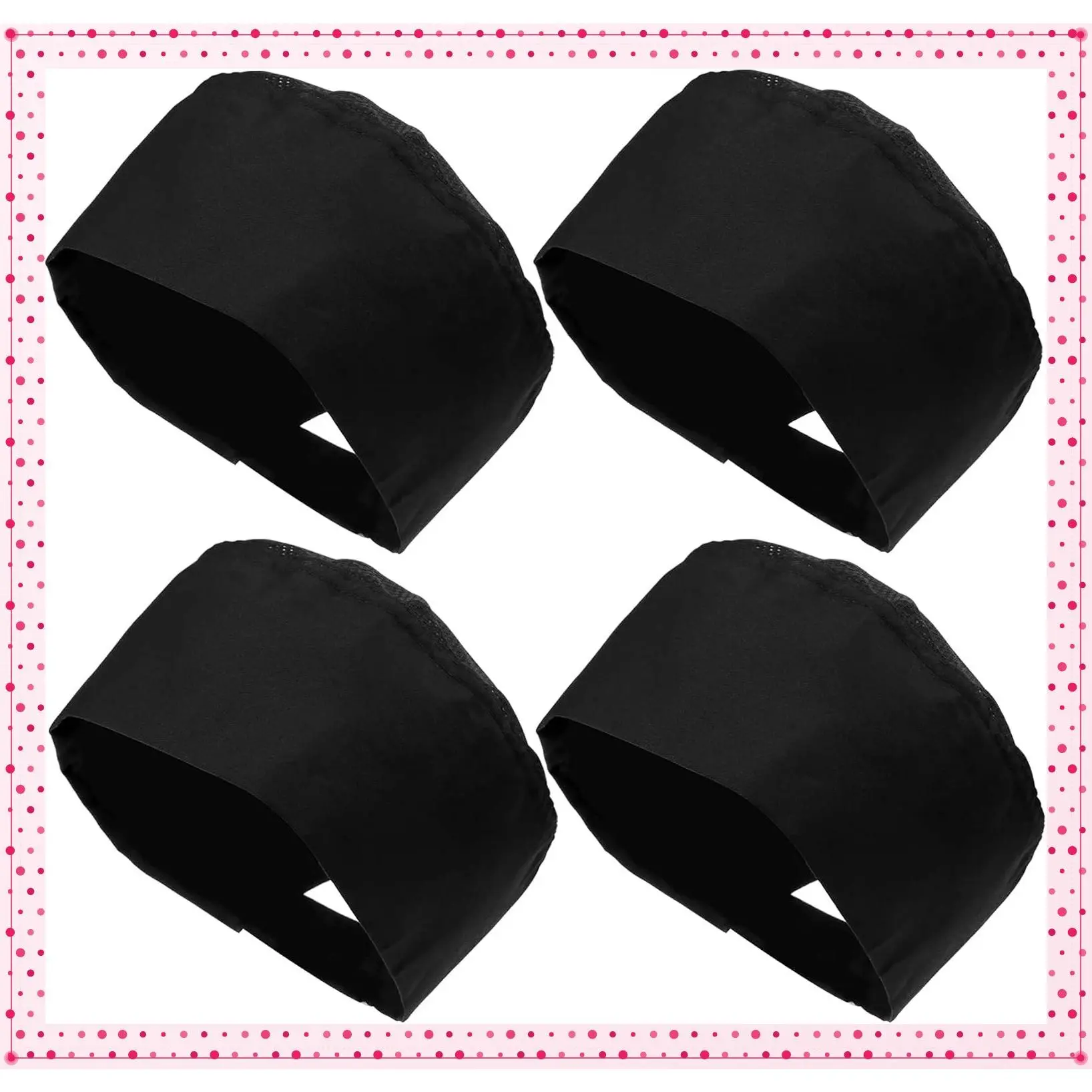4 Pcs Unisex Adjustable Chef Hats with Breathable Mesh Top - Kitchen Cooking CapsGift