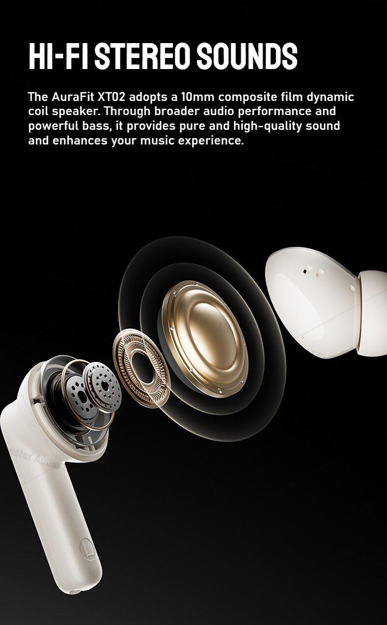 Monster XT02 TWS Wireless Earphone ANC+ENC Noise Cancelling Waterproof Long Endurance HD Call Earbud