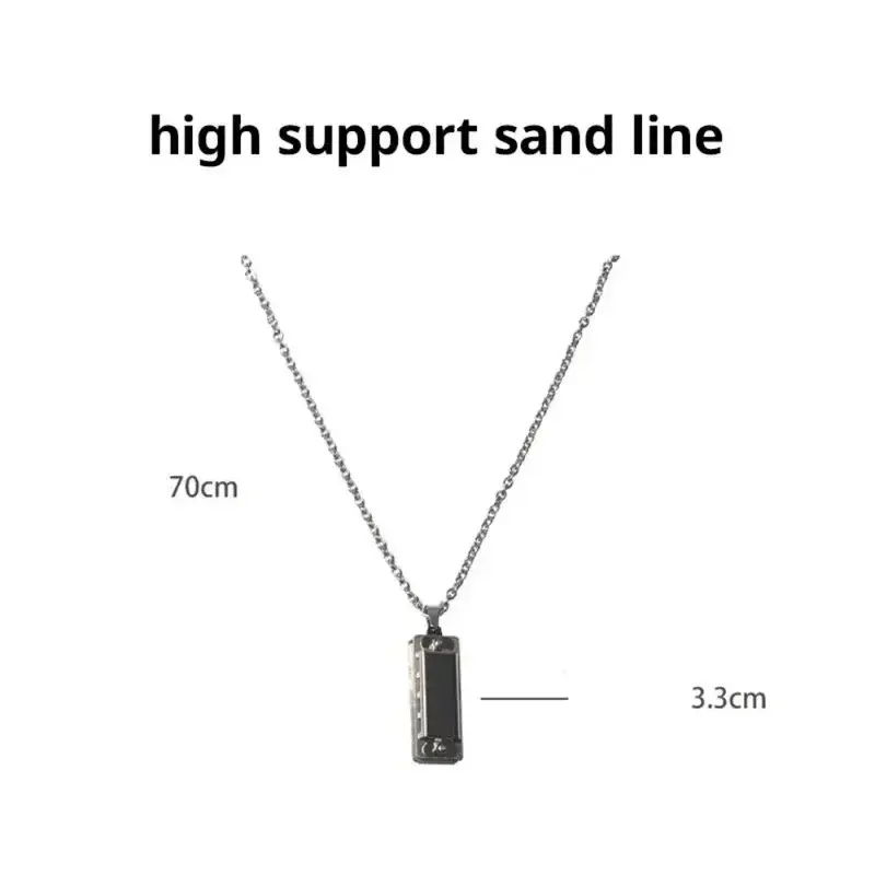 Mini Harmonica Necklace Men and Women Niche Design Sense Pendant Musical Can Blow The Sound Senior Creative Little Instruments toy for kids, viral toy, novelty play toy, kidult fidget toy, birthday gift toy, safe play toy, indoor outdoor toy, travel mini