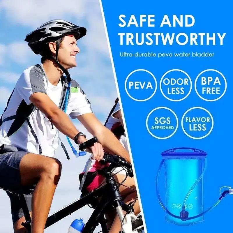 Hydration Bladder Water Reservoir, Portable Leak-Proof Water Bag for Outdoor Hiking Camping Running Cycling, BPA-Free Sports Water Storage for Men Women