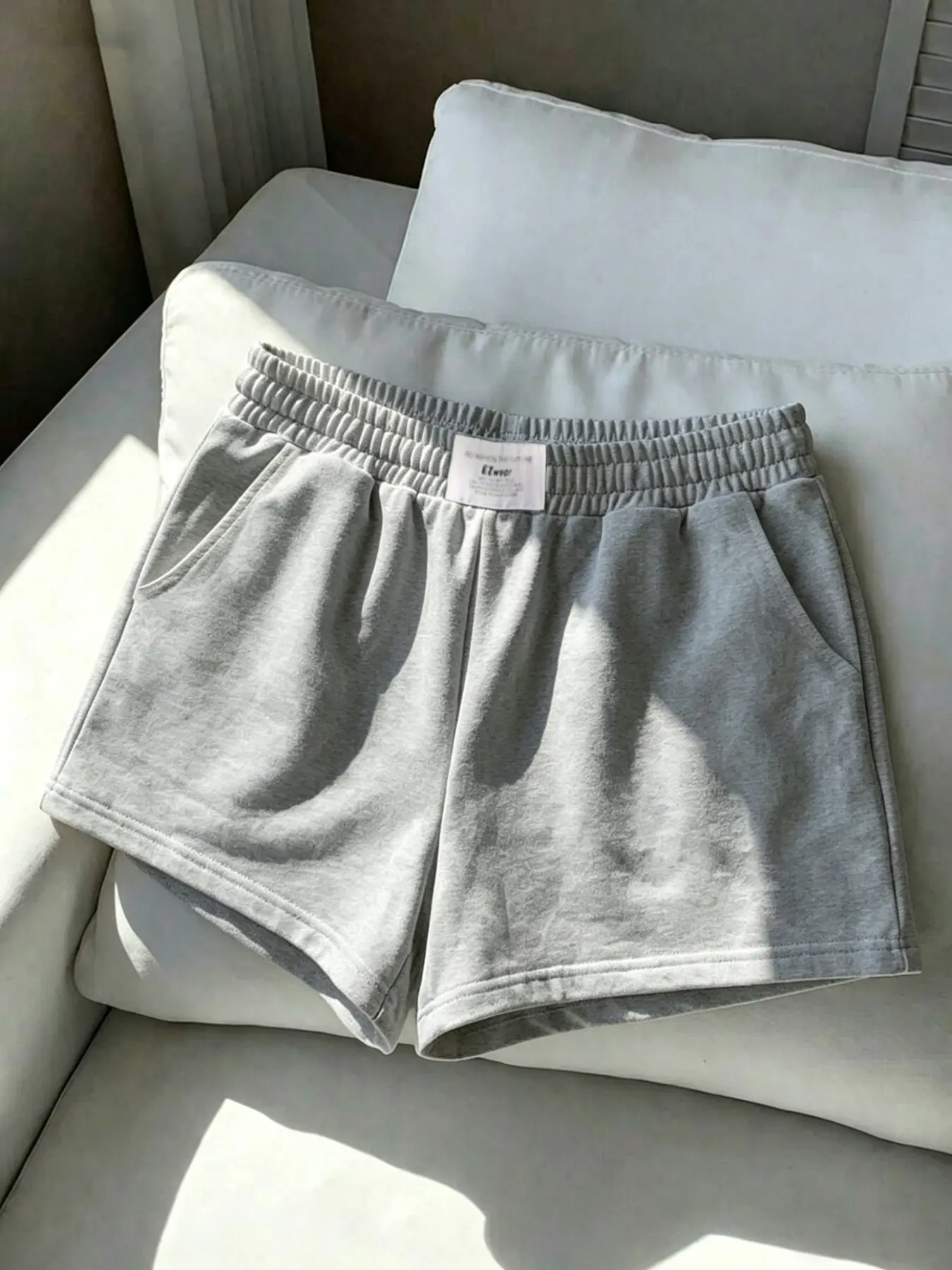Women's Summer Breathable Gym Shorts, Breathable Fitness Shorts, Casual Loose-Fitting Plain Color Short Pants, Soft Comfortable Fabric, Daily Wear
