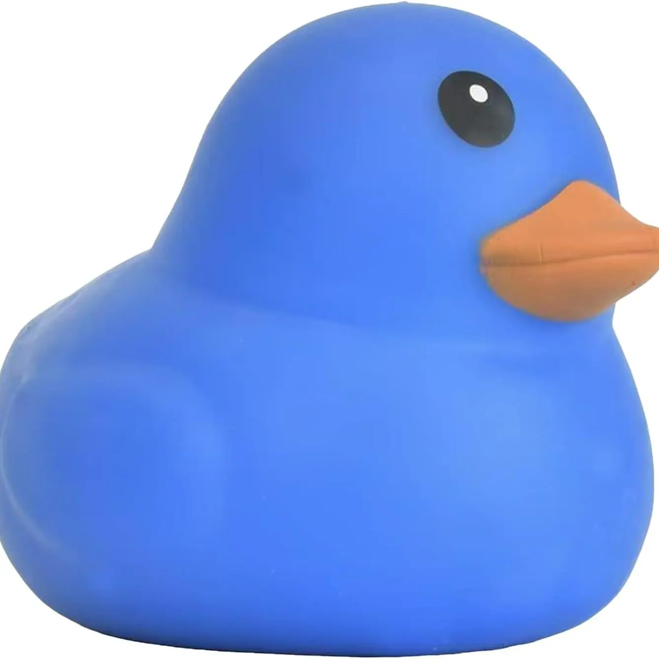 5.91-Inch Blue Jumbo Duck Squishy, Flour-Filled Rubber Portable Stress Relief Toy, Ultra-Soft Stretchable Slow-Rise Squeeze Ducky for Anxiety Calming Sensory Fidget Decompression (Adults)