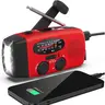 Emergency Hand Crank Radio with Flashlight, AM/FM/NOAA Portable Compact Weather Radio with 2000mAh Power Bank Phone Charger, Solar Powered USB Charging Radio for Indoor Outdoor Camping Use