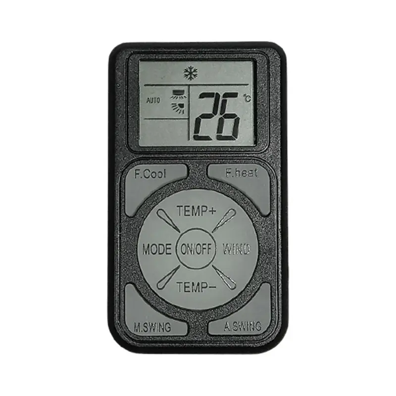 MRSVI Q58 Mini Pocket-Sized Universal A/C Remote Control, Long-Range Plastic Body Rectangular Device Compatible with All Major Air Conditioner Brands and Models