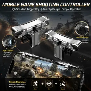 Ultimate Mobile Gaming Trigger: Ergonomic Quick-Fire Controller for FPS Games. Boost Aim Precision & Reaction Speed. Plug-and-Play Easy Setup. Pro Esports Accessory for Enhanced Gameplay.