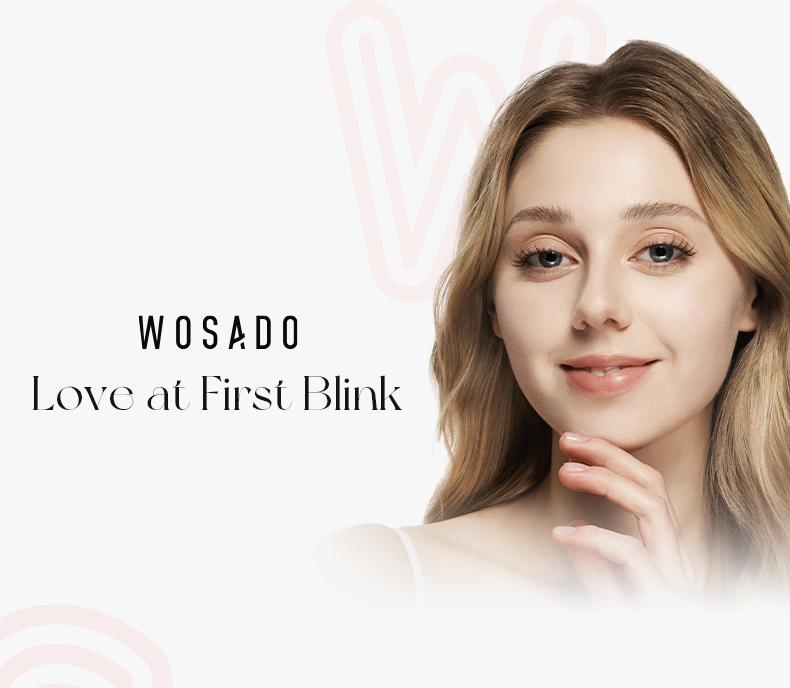 Wosado Soft Magnetic Extended-Band Eyelashes Set with All-in-One Applicator Kit, Reusable, No Glue, Waterproof Lashes, Makeup Lash Extensions Cosmetic