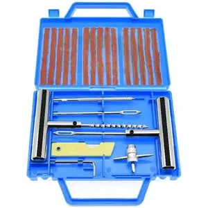 22pcs Tire Repair Kit, Heavy Duty Tire Plug Kit, Heavy Duty Tire Repair Tools & Tire Repair Set for Car, Truck, ATV, RV, SUV, Lawn Mower, Motorcycle, Tractor, Trailer
