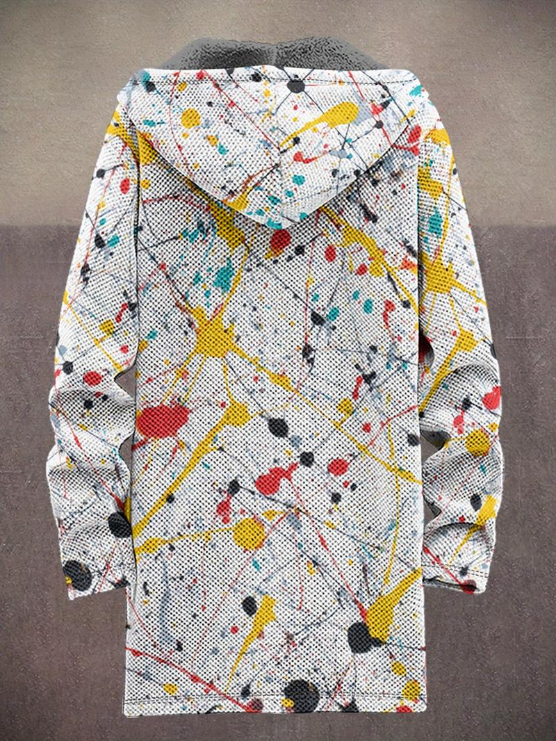 Brand Bdhjydb Heavy-Duty -Lined Camouflage Jacket - Double-Layer Winter Coat with Hood, Full-Zip Front & Drawstring Hood, Loose-Fit Outdoor/Urban Windbreaker (Green/Brown/Beige) - Machine Washable -Like Warmth for, PLUS SIZE