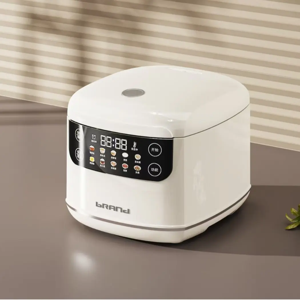 2L Compact Digital Rice Cooker - 110V, 215x240x200mm, Sturdy Body, Timing Preset, Steam Cook Function, Mini Pot, Even Heating, Easy Storage, Space-Saving Kitchen Appliance for Small Families, Daily Home Dining