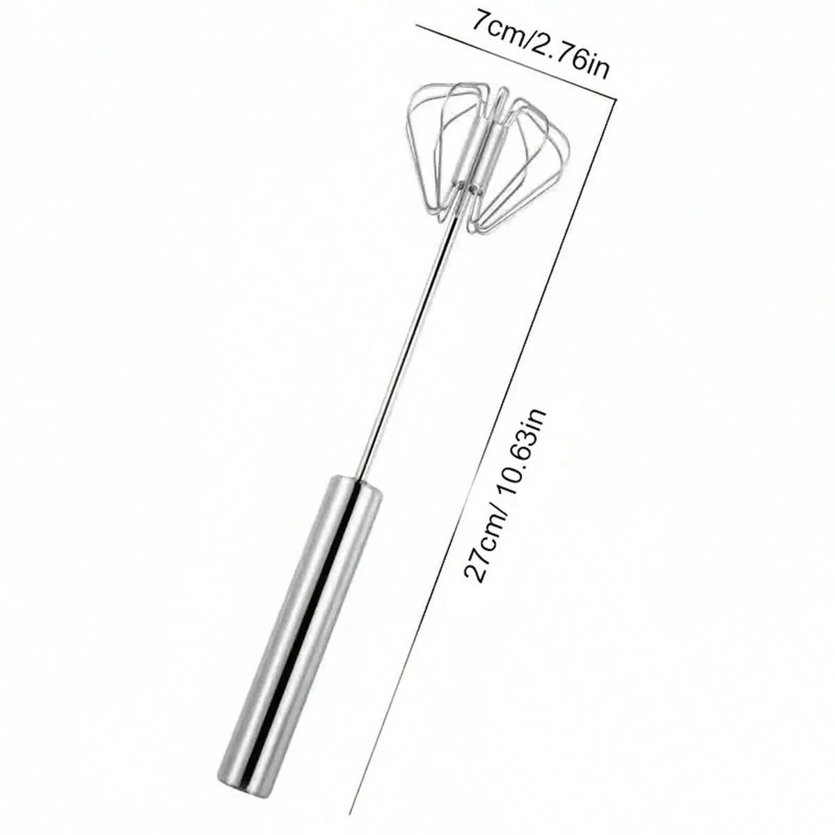 Manual Egg Beater, 304 Stainless Steel Press Type Semi-automatic Egg Mixer, Household Baking Cream Beater, Kitchen Accessories, Utensils