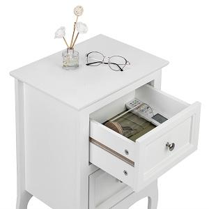 White Nightstand with 2 Drawers, Night Stands for Bedrooms, Small Bed Side Table/White Night Stand with Drawers for Small Spaces, College Dorm, Kids’ Room, Living Room, French, 16W x 12D x 24H White Nightstand with 2 Drawers, Night Stands for Bedrooms, Small Bed Side Table/White Night Stand with Drawers for Small Spaces, College Dorm, Kids’ Room, Living Room, French, 16W x 12D x 24H