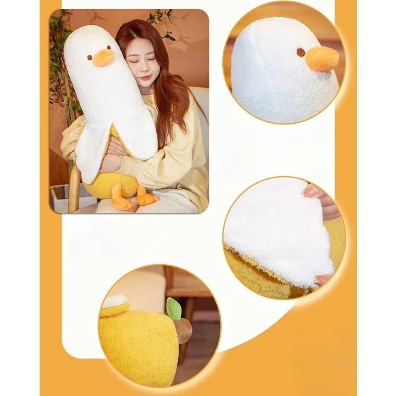 Quirky Banana Duck Pillow Sleeping Pillow Short Fury Cushion, Sofa Cushion Suitable for Home Decoration Chair Cushion