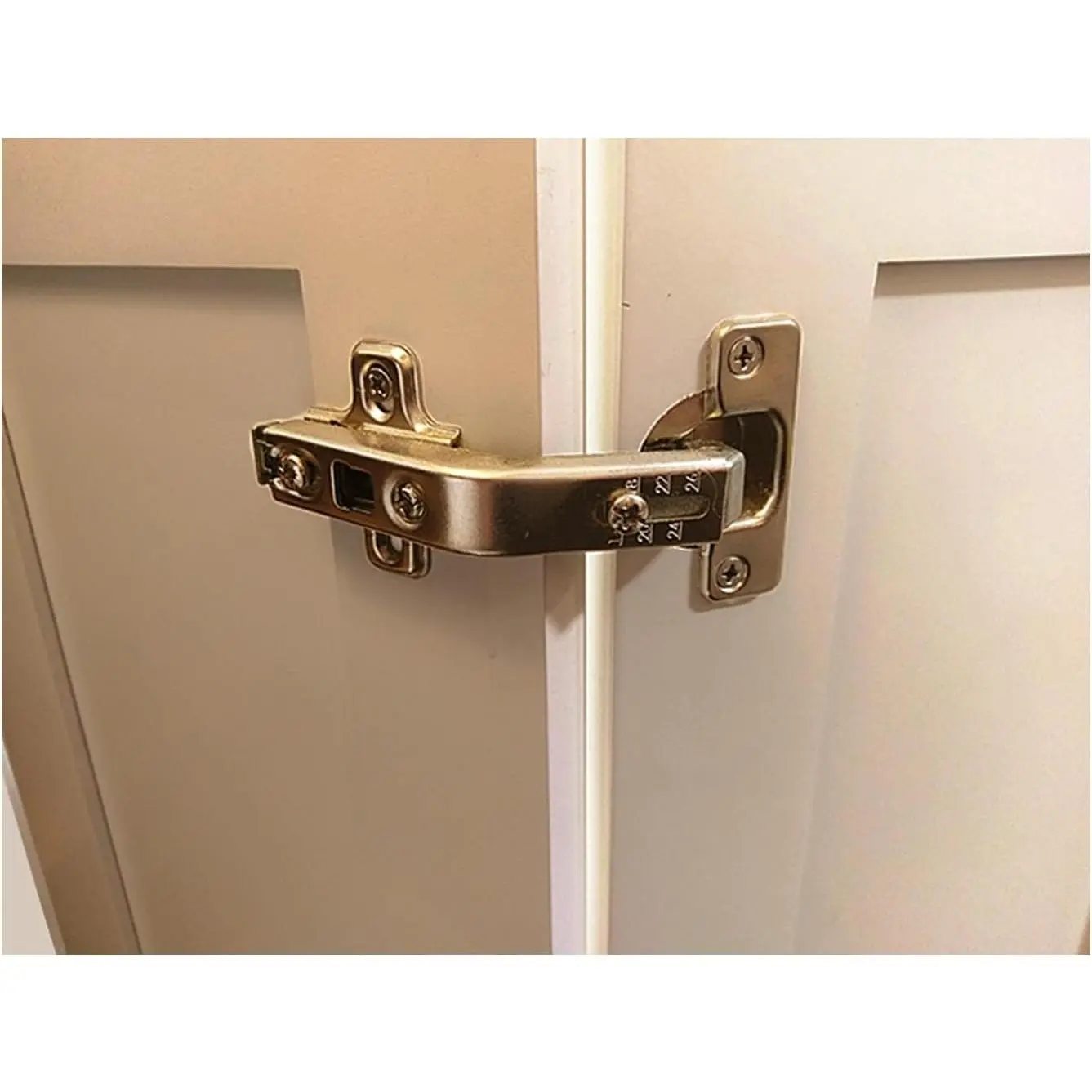 Lazy Susan Cabinet Hinges 2 Pack, 135° Corner Cabinet Door Hinges for Folding Doors, Stainless Steel Kitchen Cabinet Hardware (Non Soft Close)