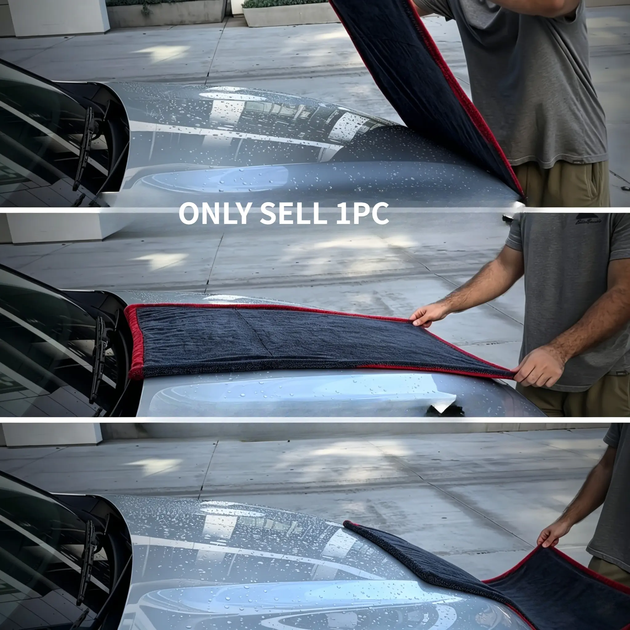 XXXL Extra Large Microfiber Car Wash Towel, Ultra-Long & Super Absorbent Soft lint-free fabric, multi-surface use. Perfect for cars, trucks, SUVs, boats & home cleaning.