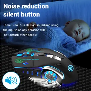 2.4G Bluetooth Mouse Gaming Computer Rechargeable Wireless Mouse USB Mechanical E-Sports Backlight PC Gamer Mouse For Computer