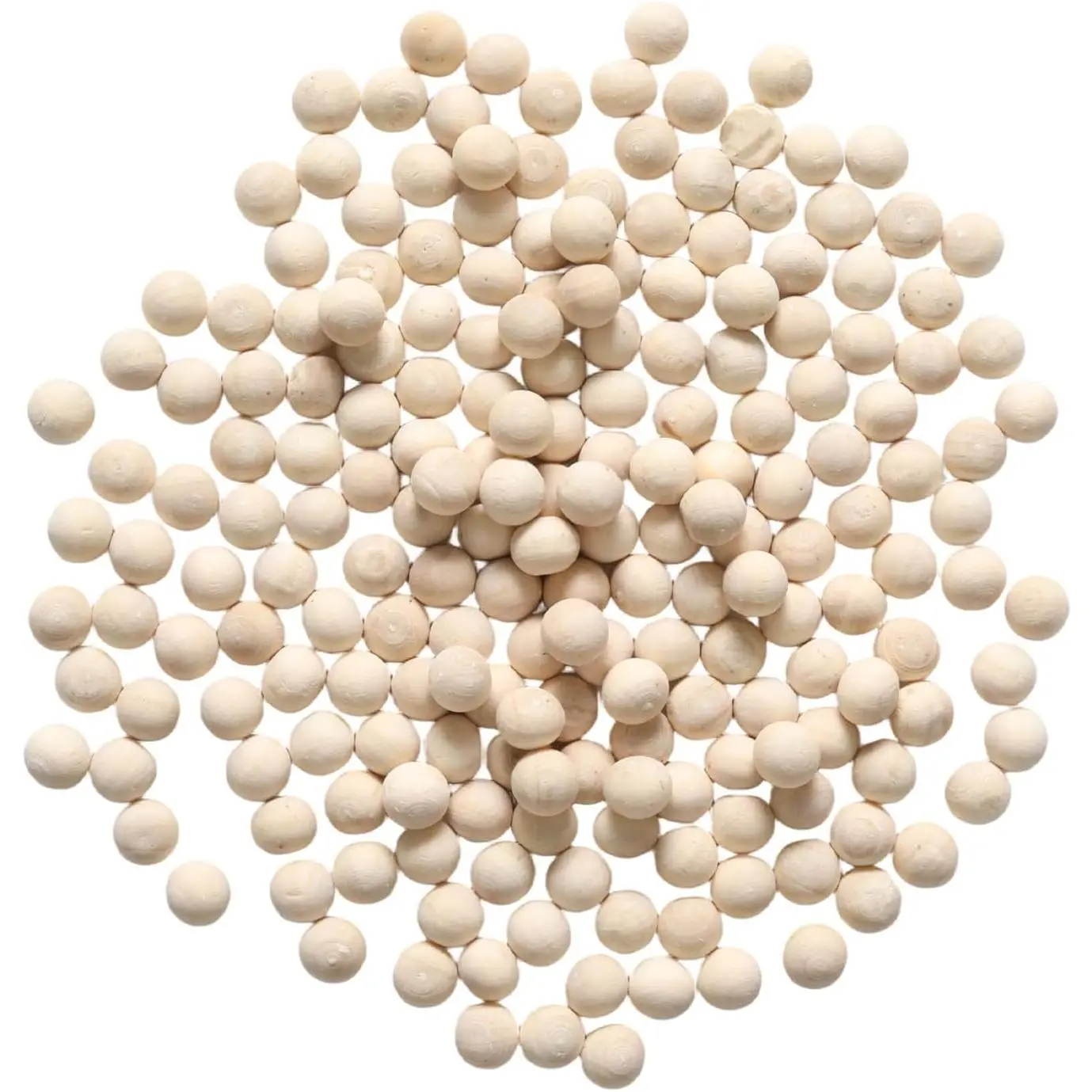 200 count 8mm / 5/16“ Solid Wooden Balls, Unfinished Round  Spheres, Wooden Spacer Beads, Small Mini   Balls for Crafts, DIY