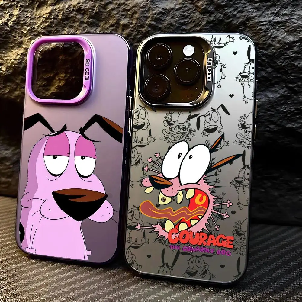 Lazy Expression Purple Gradient Puppy Graphic Case, Anti-Scratch Full Wrap Bumper for iPhone 17 16 15 14 13 12 11 Pro Max Air