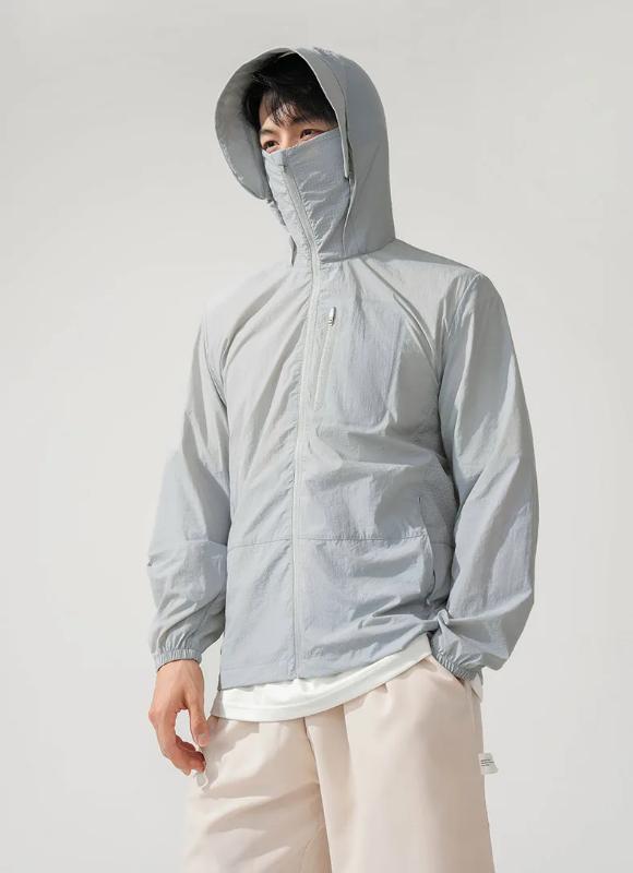 Kyn Apparel Women's Men's Waterproof Sun Protective Windbreaker Camping Climbing Trekking Hiking Jacket Unisex Quick Dry Anti-UV Coat