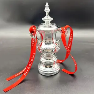 Fa Cup Champions Trophy Replica Soccer Trophy, Football Match Award, Collectible Souvenir for Fans, Desk Decoration