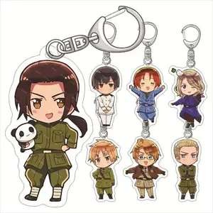 Axis Powers Anime Acrylic Fun Keychain Animation Related Products Gift Key Chain Bag Charms Souvenir Creative Pendant Jewelry